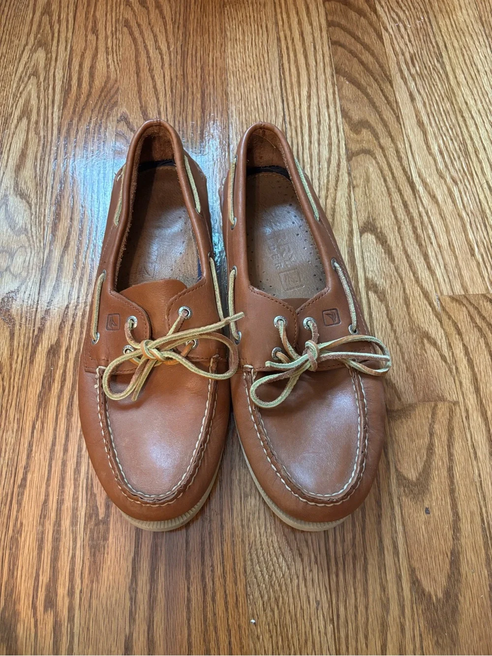 Sperry Top-Sider Authentic Original Brown Leather Boat Shoes Men's 13